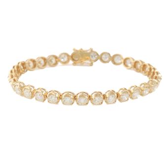 9.65ct Round Diamond Tennis Bracelet