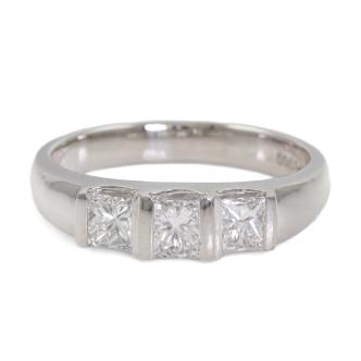 1.00ct Diamond Trilogy Ring F SI