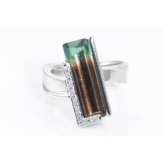 8.33ct Watermelon Tourmaline Ring