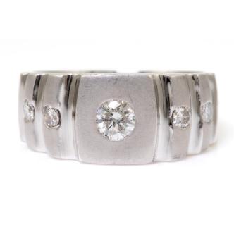 0.64ct Diamond Mens Ring