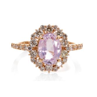 1.97ct Padparadscha Sapphire Ring