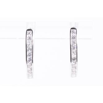 0.53ct Diamond Hoop Earrings