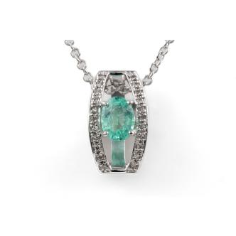 0.80ct Paraiba Tourmaline & Diamond pendant