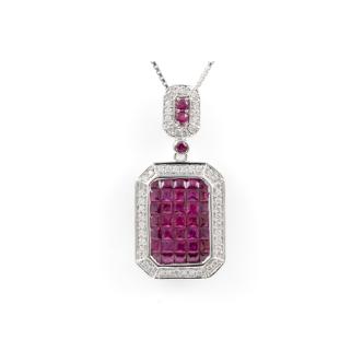 2.50ct Ruby and Diamond Pendant