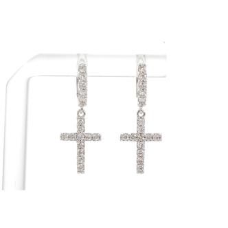 0.67ct Diamond Hoop Earrings