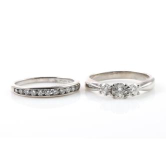 Trilogy Ring & Eternity Ring Set
