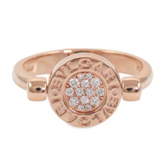 Bvlgari Bvlgari Diamond & Jade Flip Ring