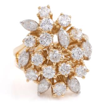 2.33ct Round & Marquise Diamond Ring