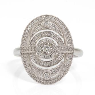 0.40ct Round Diamond Dress Ring