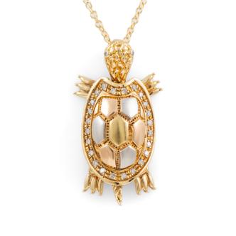 Turtle Diamond Pendant