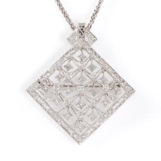 0.40ct Diamond Pendant/Brooch