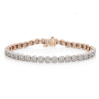 4.05ct Round Diamond Bracelet