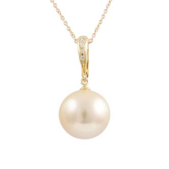 13.0mm South Sea Pearl & Diamond Pendant