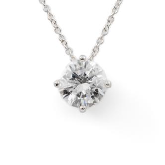 4.27ct Diamond Pendant D Colour GSL