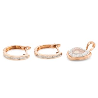 2 Piece Pendant and Earrings set