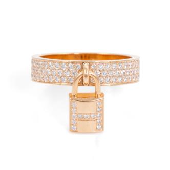 Hermes Kelly Clochette Diamond Ring