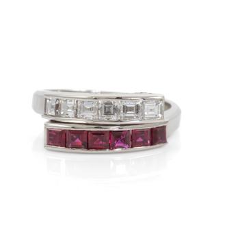 0.70ct Ruby and Diamond Ring