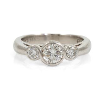 0.82ct Three Diamond Eternity Ring