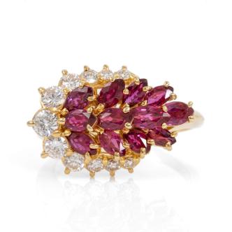 2.13ct Ruby & 0.65ct Diamond Ring