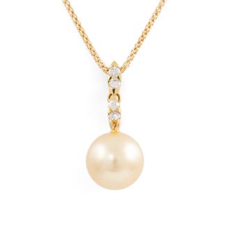 11.4mm South Sea Pearl & Diamond Pendant