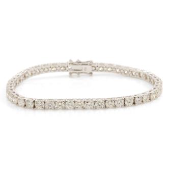 8.74ct Diamond tennis bracelet 18ct Gold