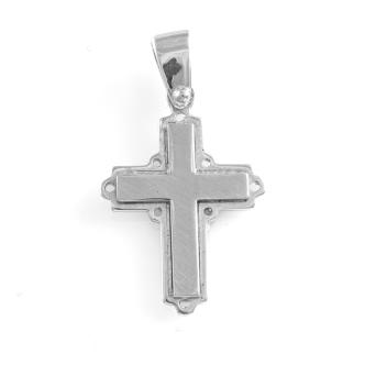 18ct White Gold Cross Pendant