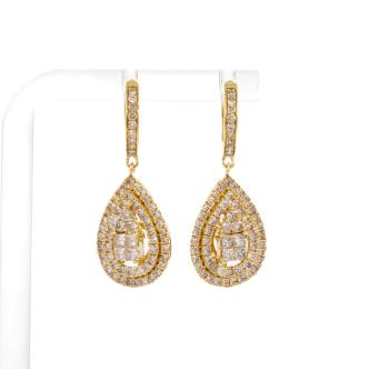 2.00ct Diamond Drop Earrings