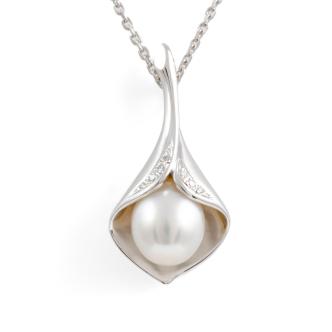 10.8mm South Sea Pearl & Diamond Pendant