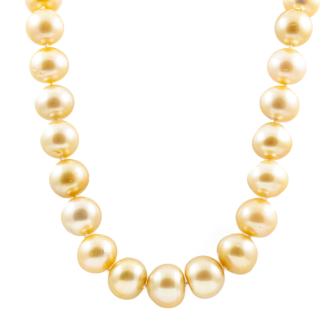 Golden South Sea Pearl Necklace