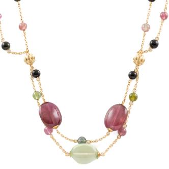 Tourmaline Festoon Necklace