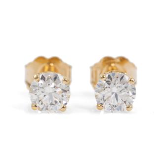 1.00ct Diamond Studs GIA D VS1 D SI1
