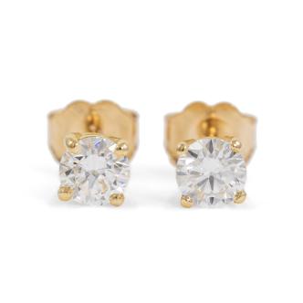 0.62ct Diamond Studs GIA D VS1