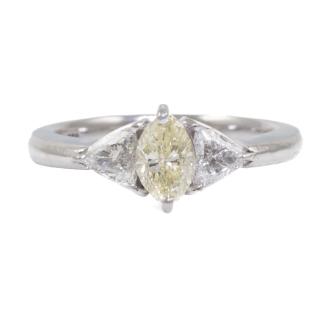 1.04ct Fancy Yellow Diamond Ring