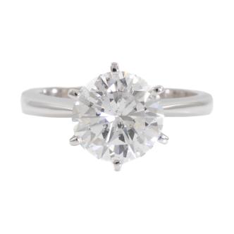 3.16ct Diamond Solitaire Ring GSL D
