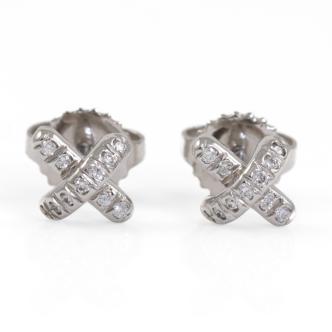 Tiffany & Co. Diamond X Earrings