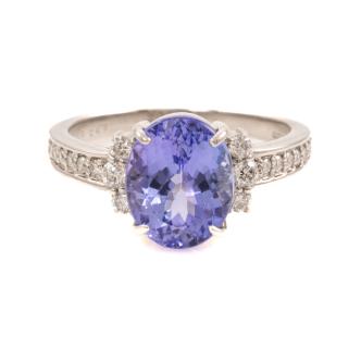 3.72ct Tanzanite and Diamond Ring