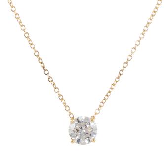 0.70ct Diamond Solitaire Pendant GIA D