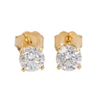 1.00ct Diamond Studs GIA D E SI1