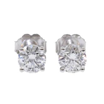 1.00ct Diamond Studs GIA D SI1