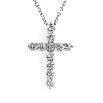 Tiffany & Co Cross Diamond Pendant