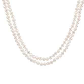Two Row Pearl Necklace