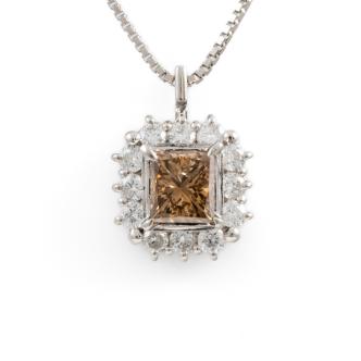 0.48ct Champagne Diamond Pendant