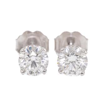 1.00ct Diamond Studs GIA E VVS1