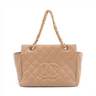 Chanel Beige Caviar Petite Timeless Tote