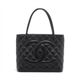 Chanel Medallion Caviar Tote Bag
