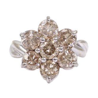 2.50ct Diamond Flower Design Ring
