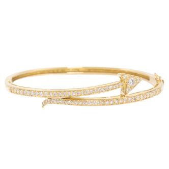 1.21ct Diamond Arrow Design Bangle