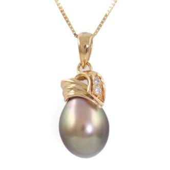 11.2nn Tahitian Pearl & Diamond Pendant