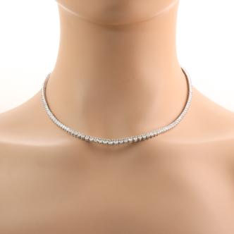 10.15ct Diamond Tennis Necklace
