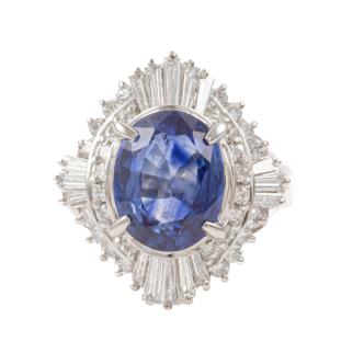 3.59ct Madagascan Sapphire Ring GIA